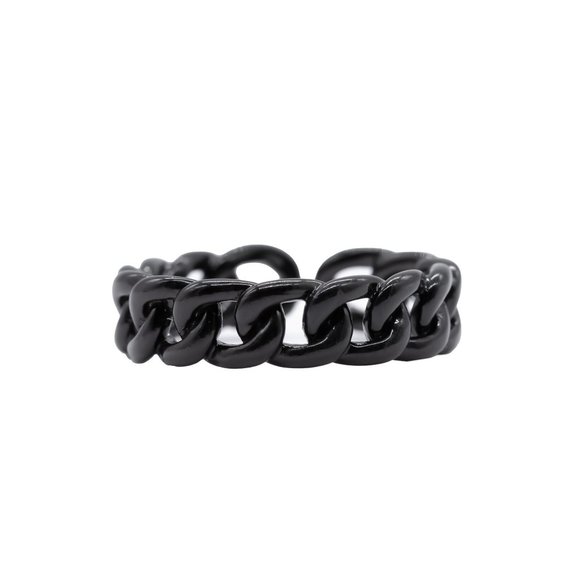 Black Colorful Enamel Ring - Picture 1 of 2
